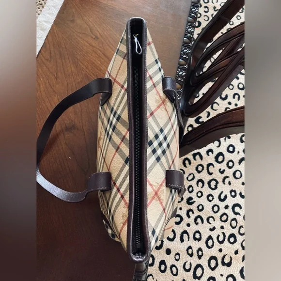 Burberry Haymarket Check Studded Tote - Picture 6 of 16